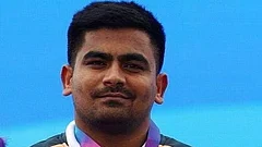 Shubham Juyal secured the men's shot put F57 silver medal at the 2026 Commonwealth Games. - ChouhanShivraj/X