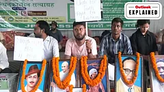 Students gather in Ranchi as the indefinite Satyagraha against alleged JPSC, JSSC recruitment irregularities - ANI