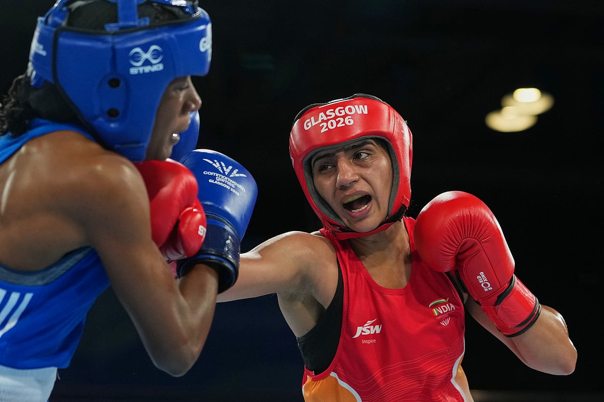Preeti Pawar vs Catherine Mwape Glasgow Commonwealth Games 2026 AP Photo