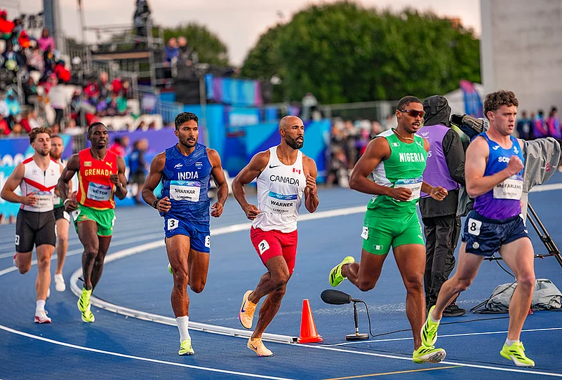 Glasgow CWG 2026 mens decathlon event Tejaswin Shankar in 1,500m race