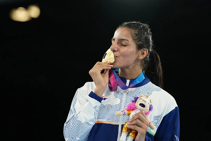 Sakshi Chaudhary CWG Boxing