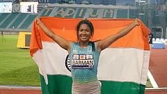 Swapna Barman after an event from Asian Athletics Championship 2023 - X/ Swapna Barman