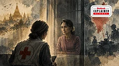 ICRC's First Visit To Aung San Suu Kyi Since Myanmar's Coup in 2021 - | AI Generated