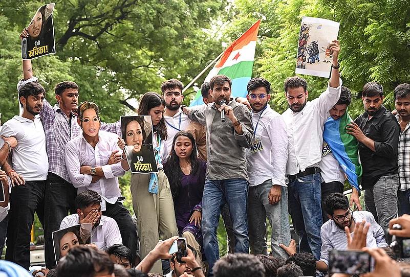 NSUI stages march against police action on students