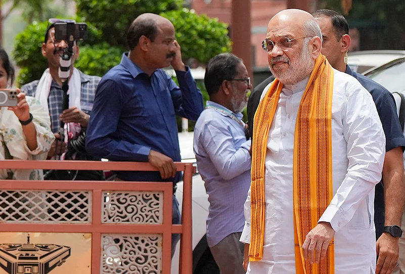 Amit shah during Monsoon Session of Parliament