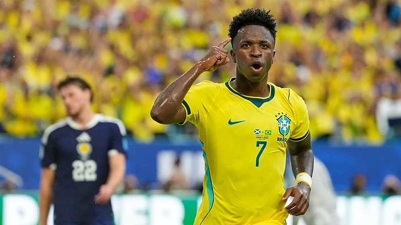 Brazil Scotland World Cup Soccer Vinicius Junior
