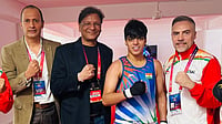 Commonwealth Games 2026: Buoyed by Recent Success, BFI Chief Ajay Singh Confident of Replicating Form At Asian Games BFI_official/X : Boxing Federation of India president Ajay Singh with gold medalist Priya Ghanghas at Commonwealth Games.