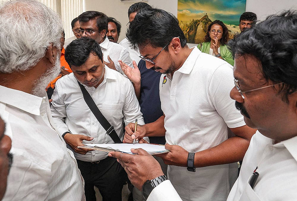 Former Tamil Nadu deputy chief minister Udhayanidhi Stalin