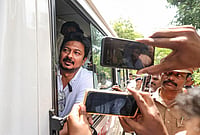 | Photo: PTI : Former Tamil Nadu deputy chief minister Udhayanidhi Stalin after his arrest for alleged "double-meaning" remark alluding to popular actor Trisha and insulting her modesty, in Chennai, Tuesday, Aug. 4, 2026. 