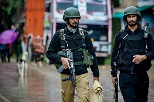 PTI : Security personnel conduct a cordon-and-search operation after two labourers from Chhattisgarh were killed in a terrorist attack at a brick kiln, in Kulgam district, Jammu and Kashmir, Saturday, Aug. 1, 2026.