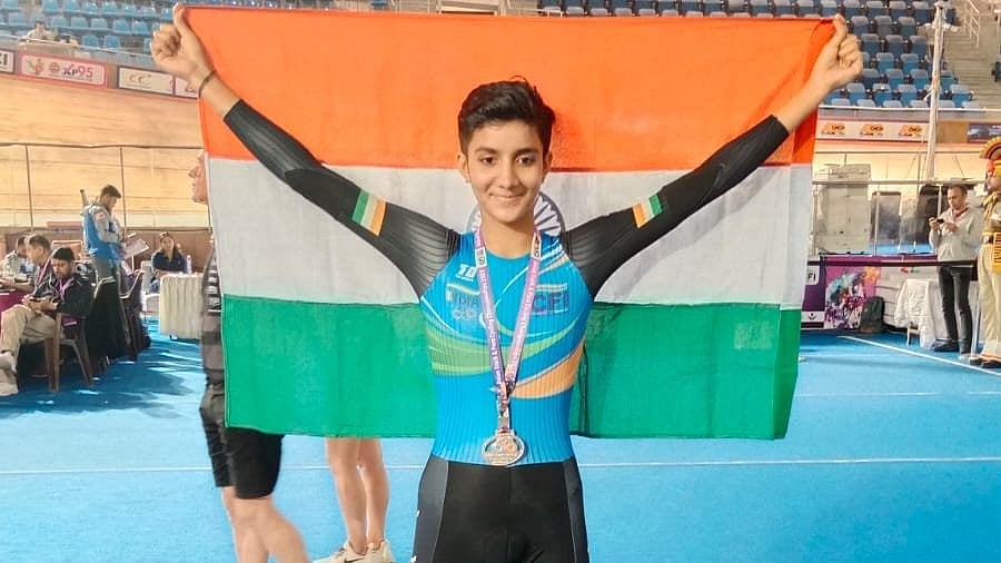 Indian cyclist Harshita Jakhar became the first Indian woman to participate in the Tour de France Femme. - airnewsalerts/X