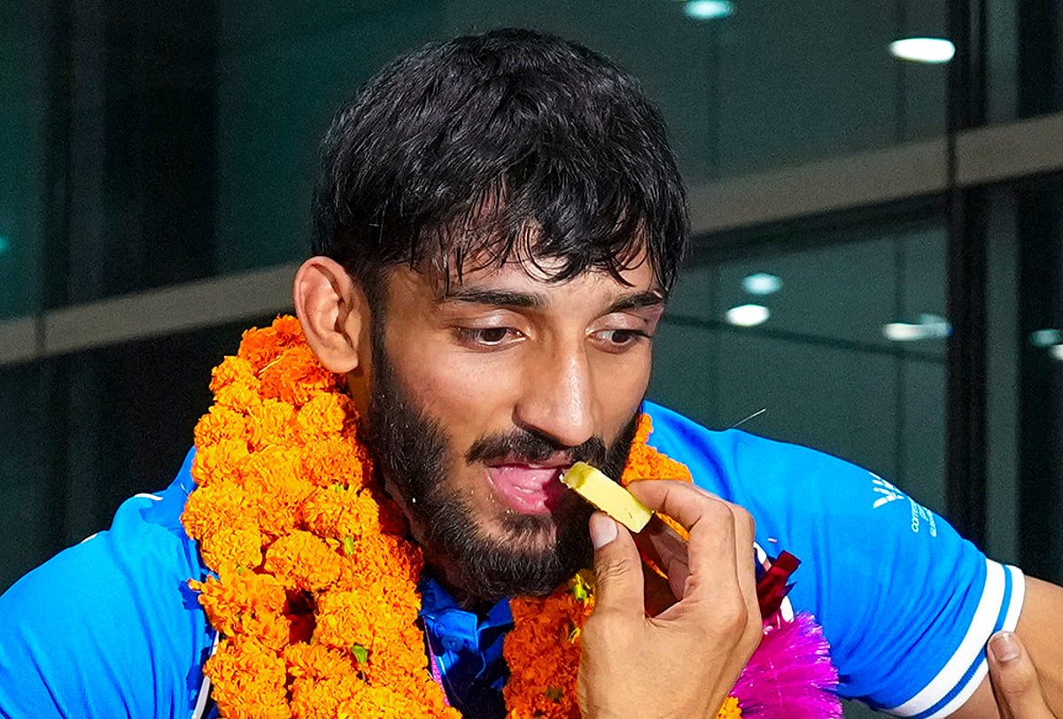 Exclusive pics Indian champions Glasgow return Judo gold medallist Harsh Singh