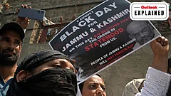 Article 370 abrogation day protest in Jammu and Kashmir - Getty Images
