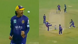 Screengrab: Fancode : Himmat Singh celebrating after pulling off an accidental run-out during DPL 2026