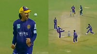 Screengrab: Fancode : Himmat Singh celebrating after pulling off an accidental run-out during DPL 2026
