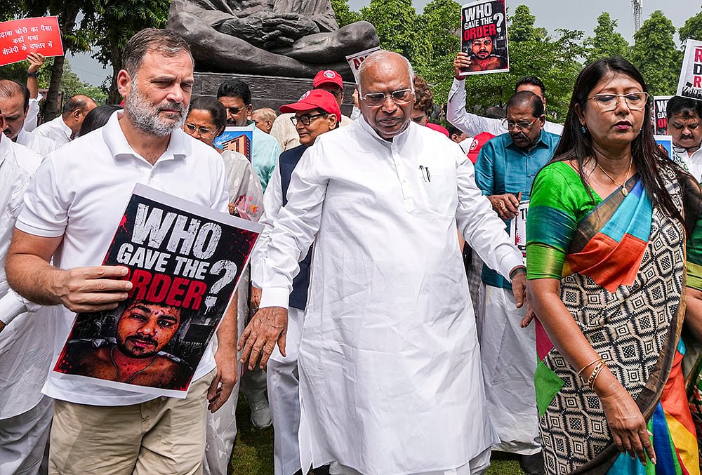 Rahul gandhi during Monsoon Session of Parliament