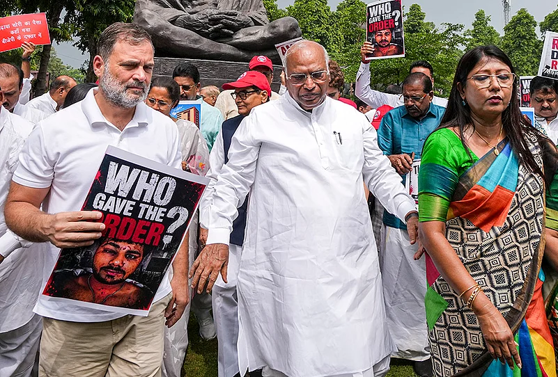 Rahul gandhi during Monsoon Session of Parliament