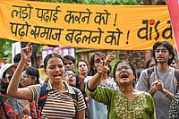 Day In Pics: August 06, 2026 Photo: PTI : All India Students' Association supporters stage a protest against alleged irregularities in national examinations, the National Testing Agency (NTA), and the National Education Policy (NEP) 2020, at Arts Faculty, in North Campus, New Delhi.