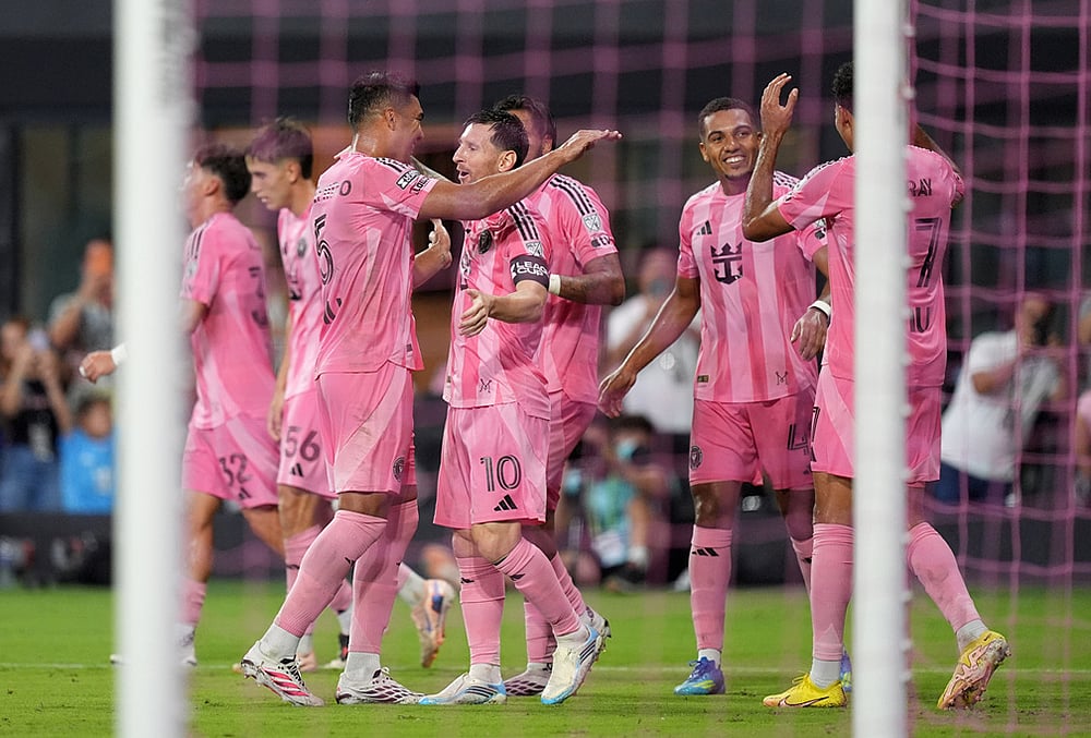 San Luis Inter Miami Leagues Cup Soccer Inter Miami forward Lionel Messi