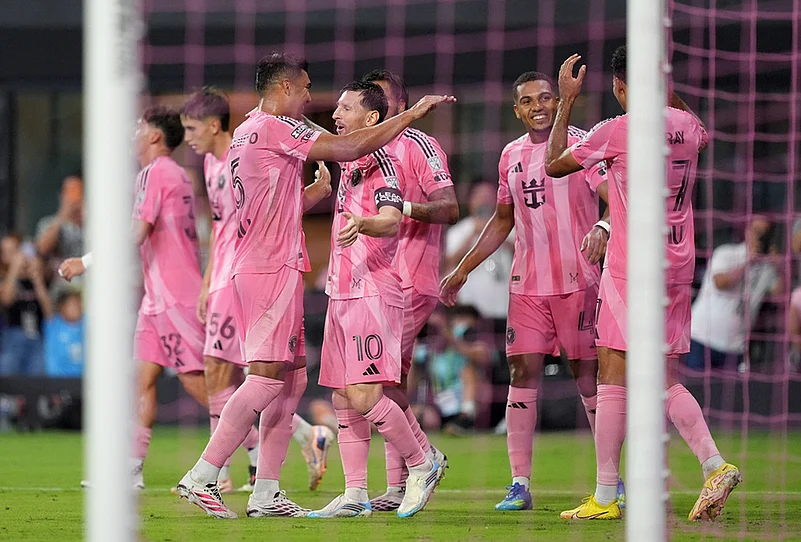 San Luis Inter Miami Leagues Cup Soccer Inter Miami forward Lionel Messi
