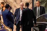 Infantino Attends WAFCON Match Amid FIFA Governance Crisis | Photo: AP : FIFA president Gianni Infantino leaves after attending a Women AFCON 2026 soccer match between Malawi and Zambia, in Rabat, Morocco.
