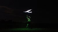 Lithuania Says Russia Could Deploy Captured Ukrainian Drones In Baltic Region | Photo: AP/Vasilisa Stepanenko, File : A Ukrainian serviceman with the Safari Unit of the Liut Brigade launches a reconnaissance drone at the frontline in the Donetsk region