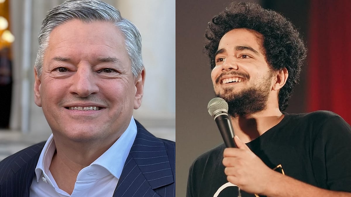 Ted Sarandos on dual release strategy for India's Got Latent - Left pic- Wikipedia, Right pic- Samaya Raina Instagram