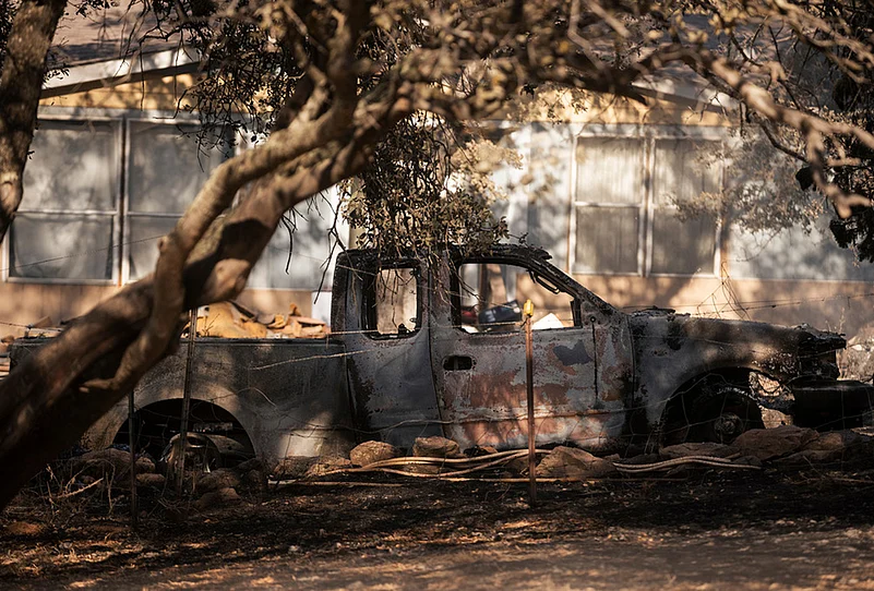 Air quality map California wildfires 2026