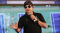 Sachin Tendulkar Climbs To Fourth In India's Most Valuable Celebrity Brands List | Photo: PTI : Cricket legend Sachin Tendulkar during a visit to SRT10 Altevol Centre of Excellence, a cricket academy, in Ahmedabad.