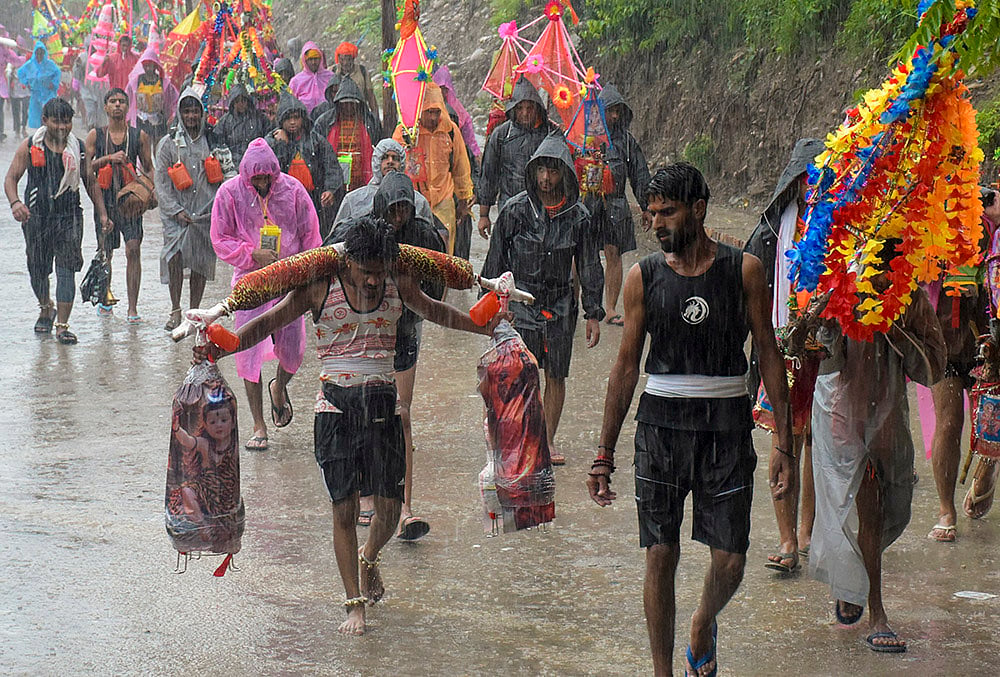 Rain in Kanwar Yatra