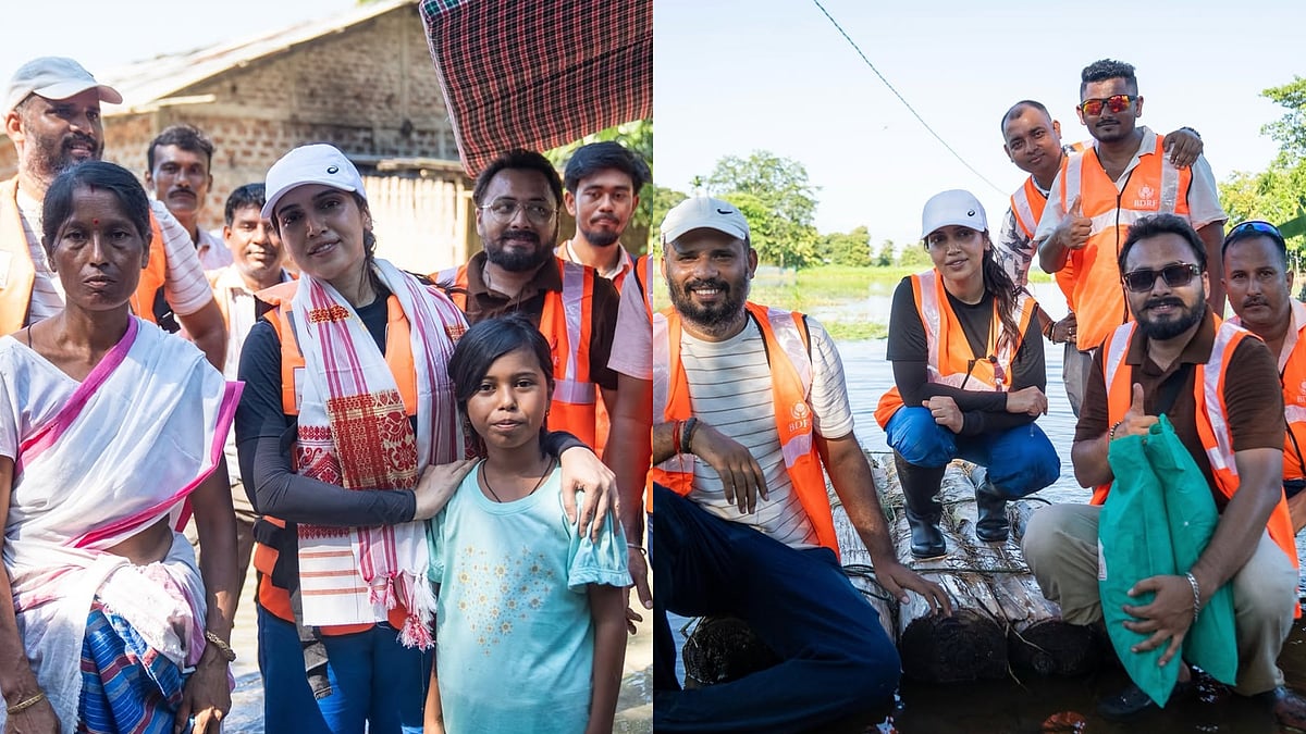 Instagram/bdrf_official : Bhumi Pednekar joins flood relief efforts in Assam