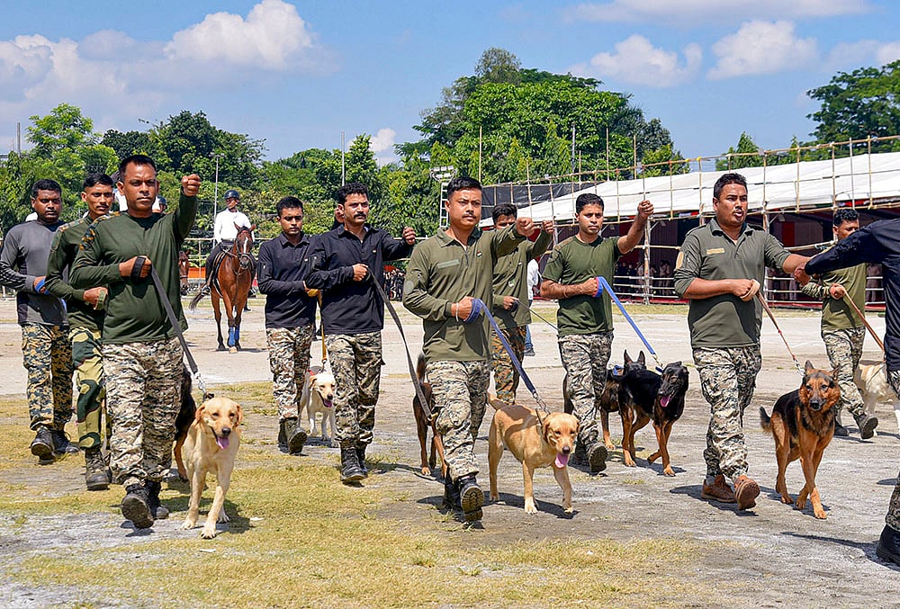 Rehearsal ahead of Independence Day in Guwahati