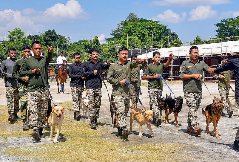 Rehearsal ahead of Independence Day in Guwahati