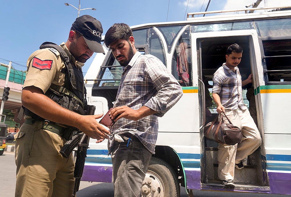 Inspection in Srinagar