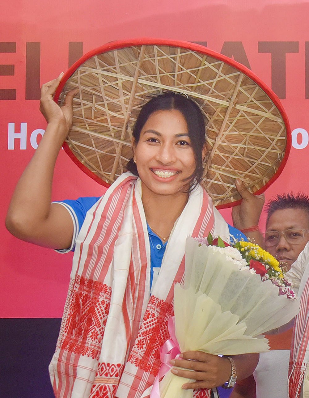 Lovlina Borgohains felicitation in Assam