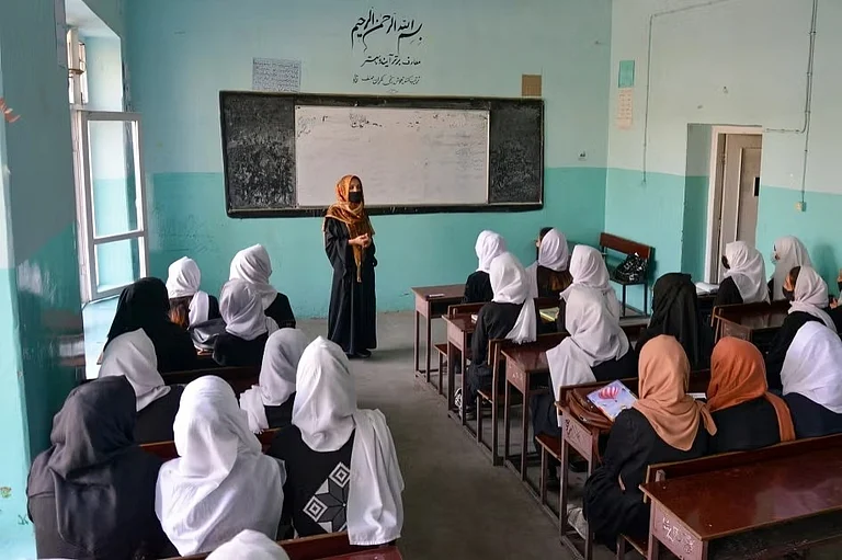 UNESCO says 2.4 million Afghan girls are currently barred from secondary education. - X, @nationsreport