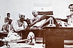 Column | Has History Been Monopolised By a Single School, Asks Shaan Kashyap | Photo: IMAGO/World History Archive : Leading the Freedom Struggle: M.K. Gandhi (centre) at a meeting with Jawaharlal Nehru (left) and Acharya Kripalani (right), 1940