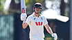 JAMES ROSS/AP Photo : Cameron Green of Australia gestures after reaching 50 runs during play on day four of the first cricket test against Bangladesh in Darwin, Australia.