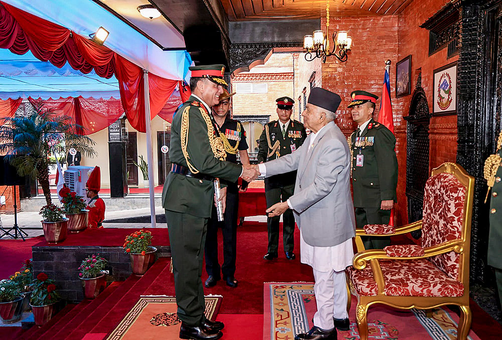 Dhiraj Seth conferred with the honorary rank of General of the Nepal Army