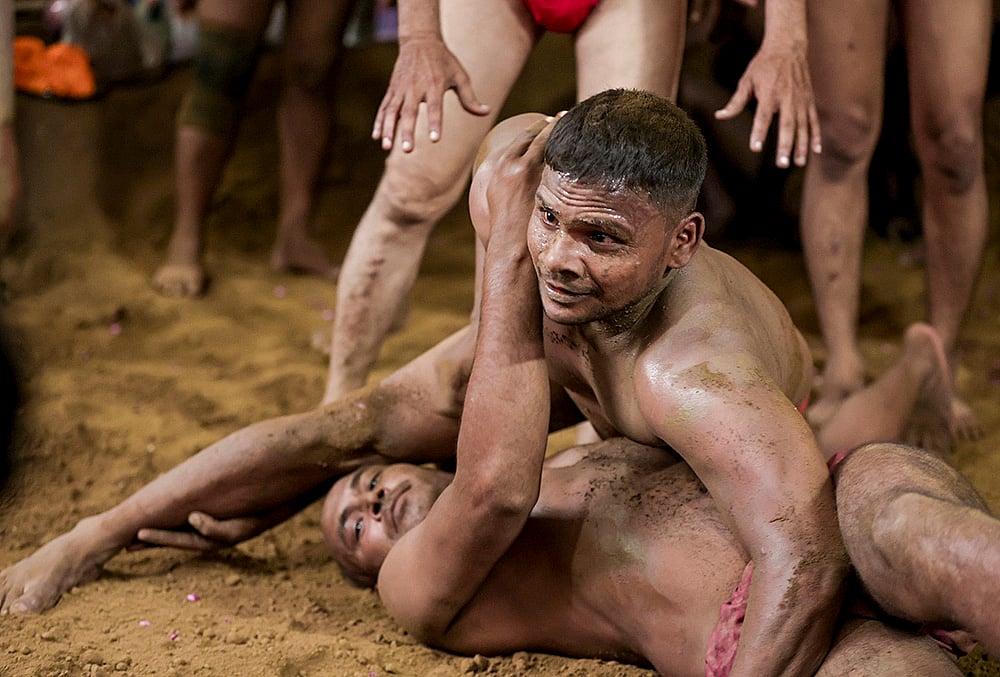 Wrestlers compete on Nag Panchami in Prayagraj