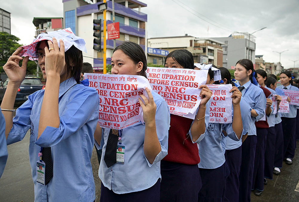 Imphal Students peaceful rally 