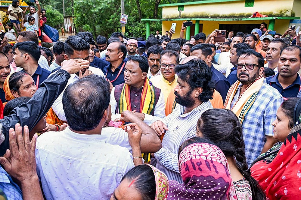 Odisha CM visits flood affected areas in Jajpur district