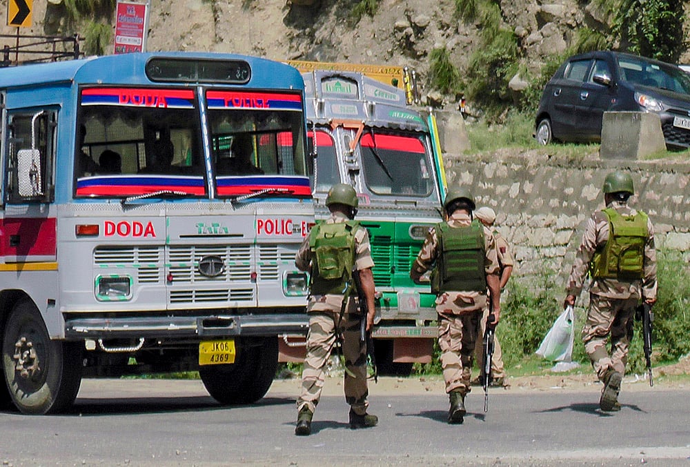 Security tightened across Doda district after search operations