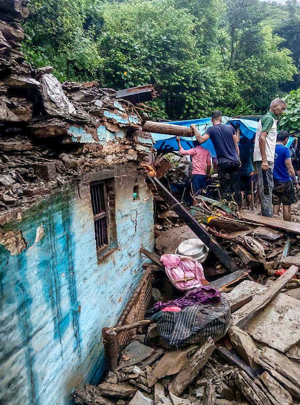 House collapse in Pauri Garhwal