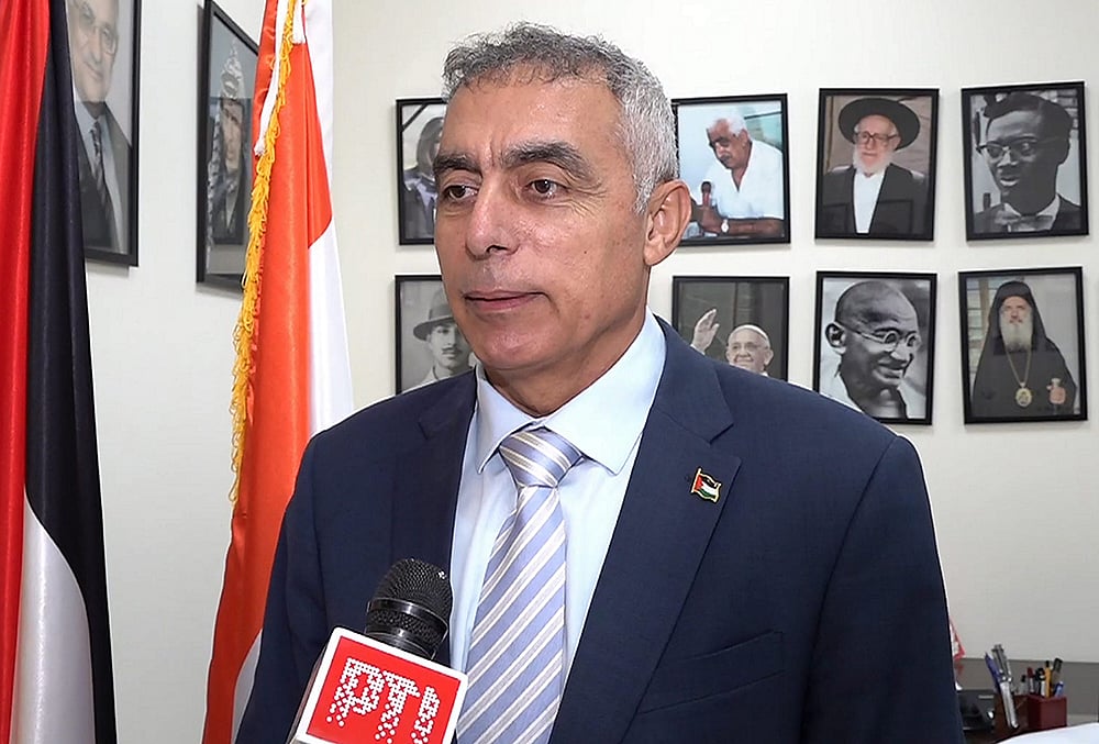 Palestinian envoy Abdullah M Abu Shawesh