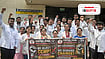 PTI  : Resident doctors affiliated with Central MARD protest against the CCMP decision. 