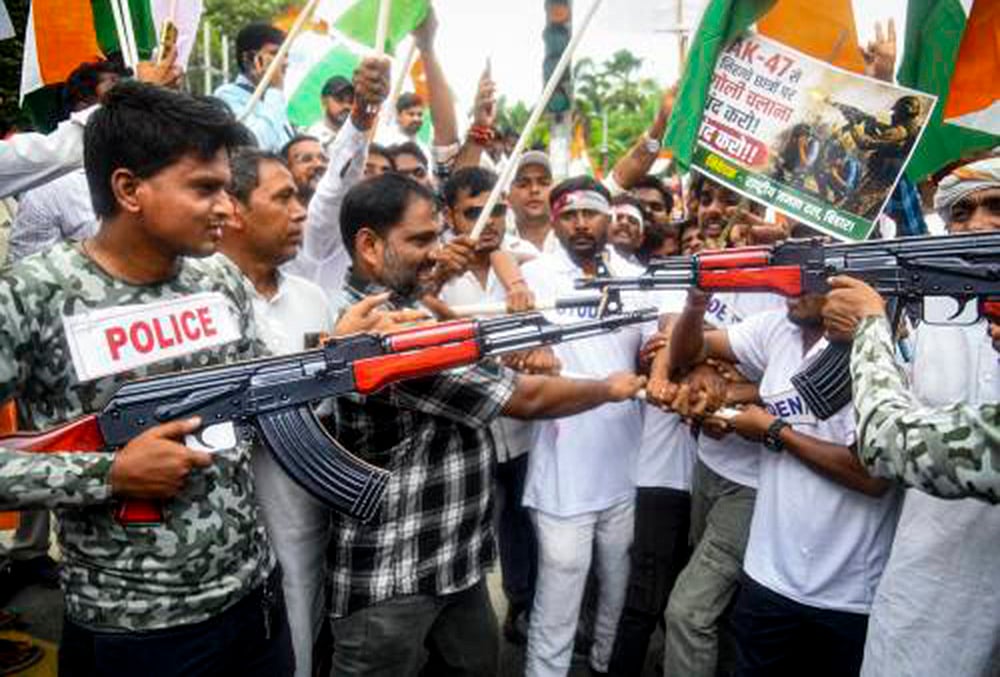 RJD Protest in Patna