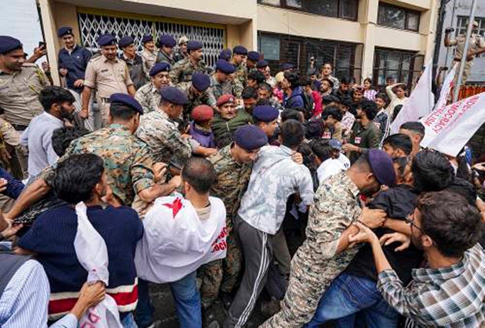 Protest in Shimla