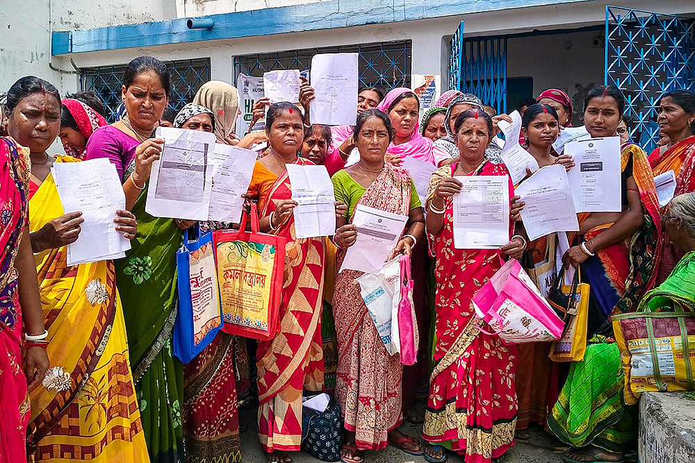 Womens protest in WBs Malda