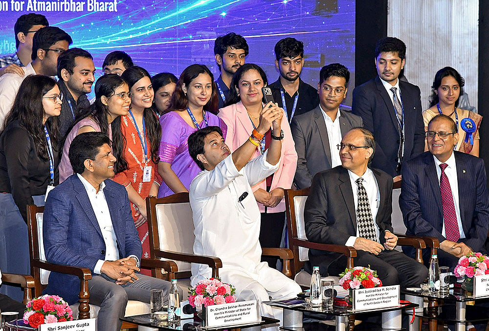 Jyotiraditya at 43rd Foundation Day of C-DOT